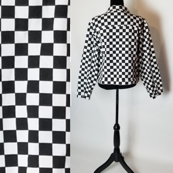 Checker Jean Jacket - Picture 3 of 5